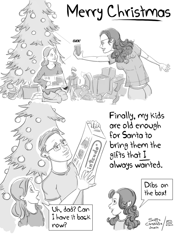 Christmas Nintendo Switch Gaming Santa Best Gift Ever Parenting Fail Comic