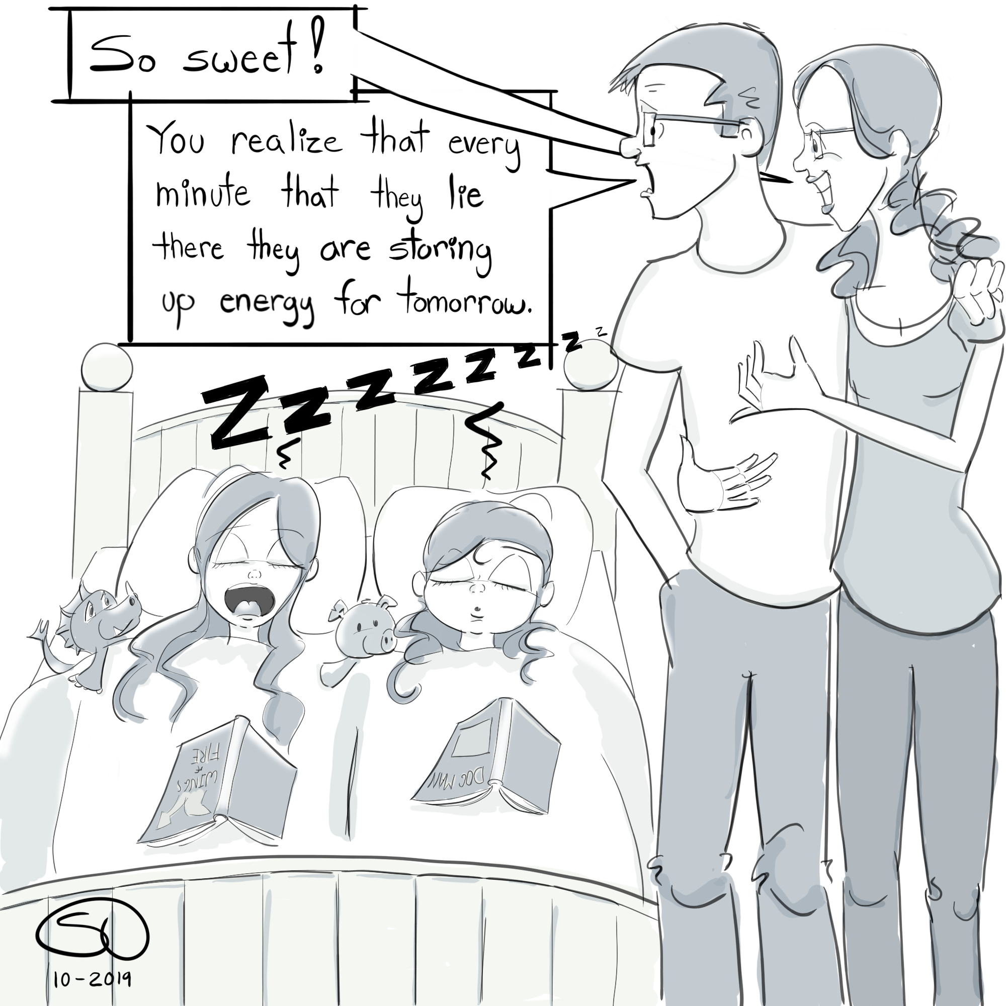 sleeping kids insomnia parenting comic funny