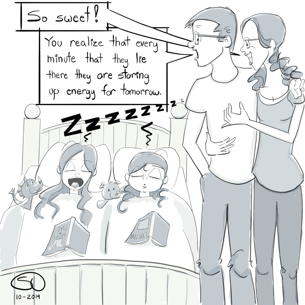 sleeping kids insomnia parenting comic funny