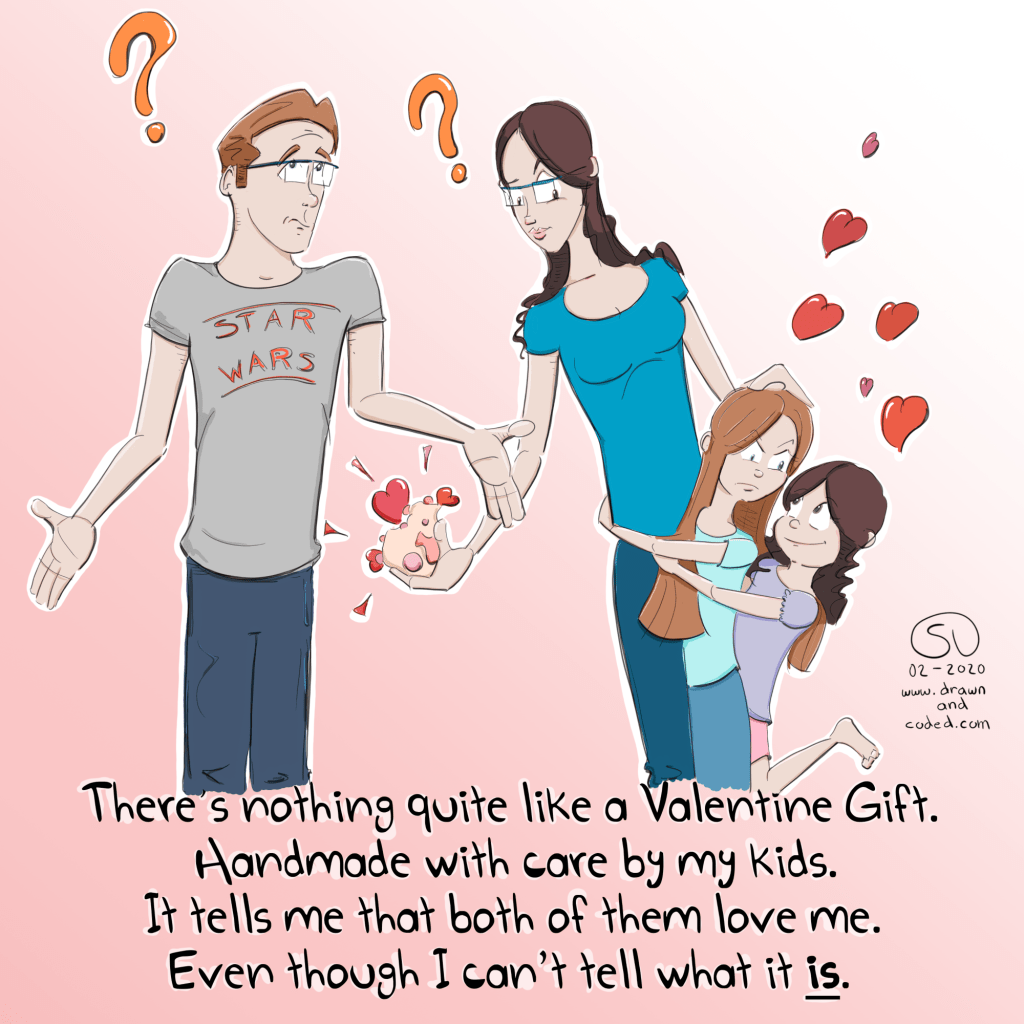 happy valentines day handmade handcrafted parenting family parenting fail comic