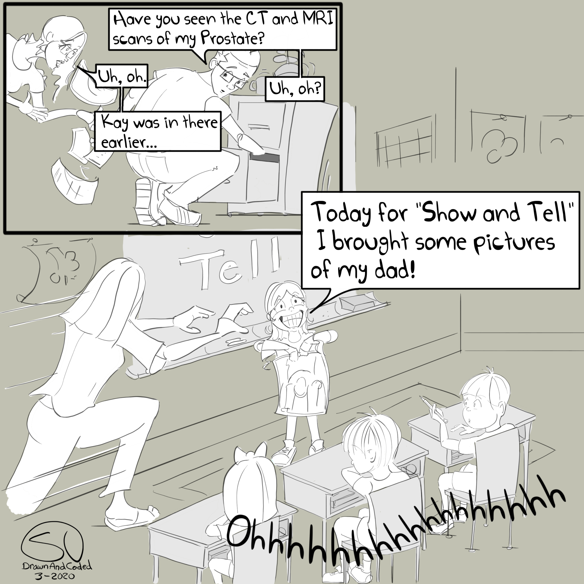 prostate cancer cancer prostatitis psa urology oncology radical prostatectomy chemotherapy hormone therapy surgery lupron leuprolide i will beat this comic