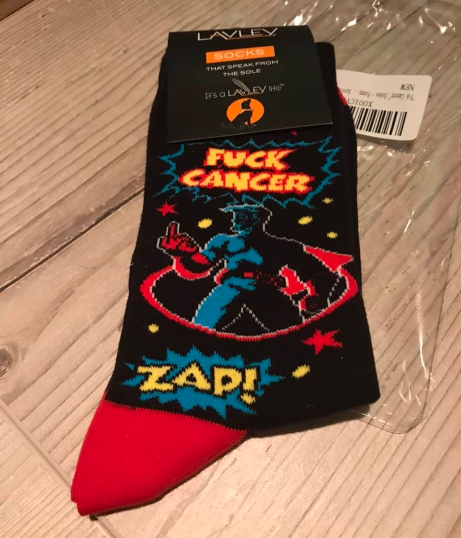 Jodie bought me the perfect socks to wear for my surgery